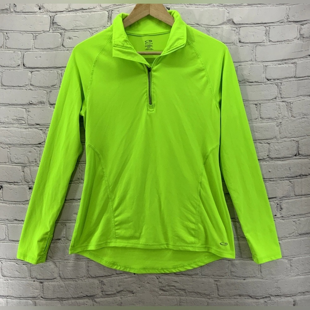 C9 by Champion | Women’s XXL Quarter Zip Long Sleeve Jacket | Neon Green